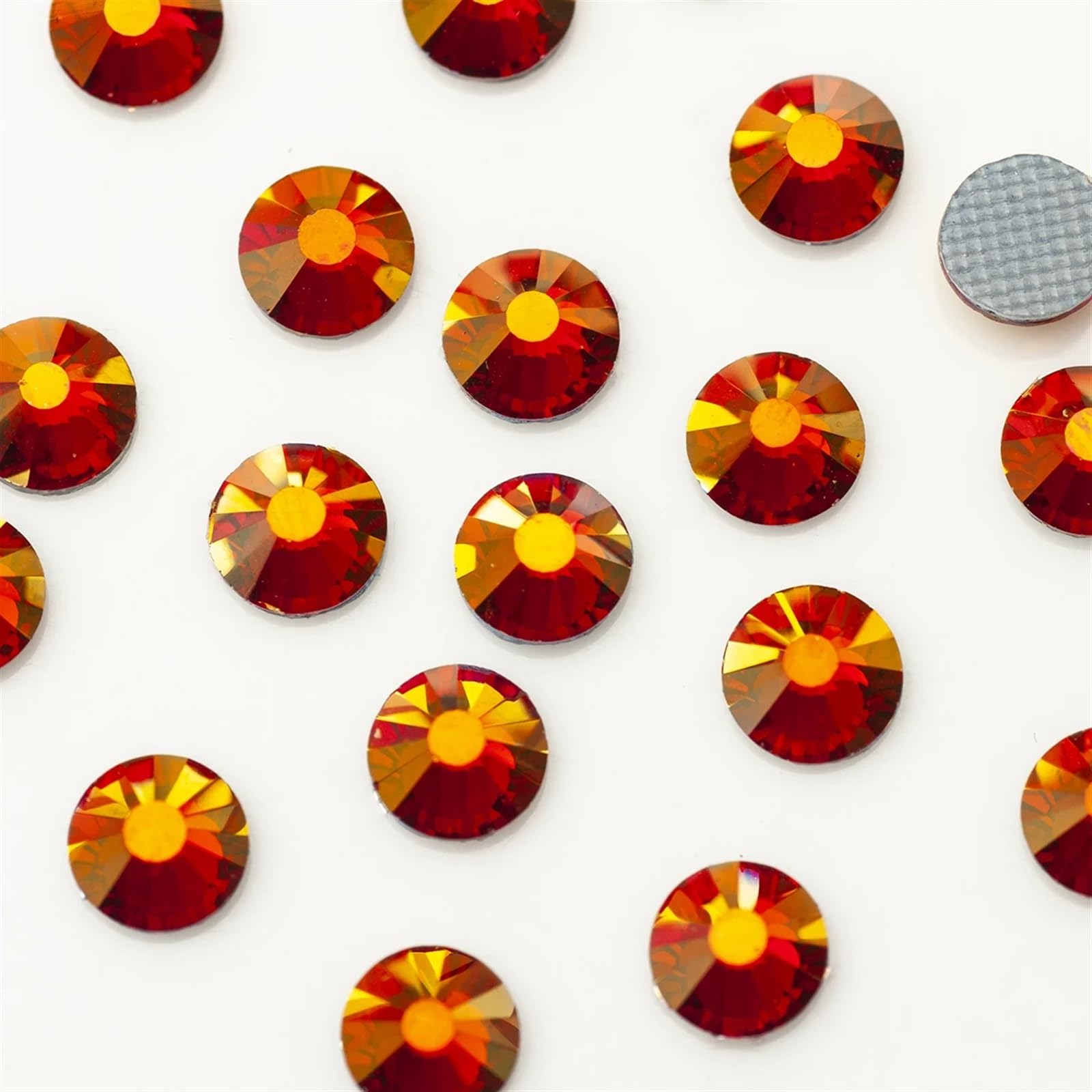 Strass Termoadesivi Hotfix strass colori AB calore ferro sui vestiti cristalli cucito lavoro manuale artigianato con diamanti fai da te(Siam AB,SS20 1440pcs)