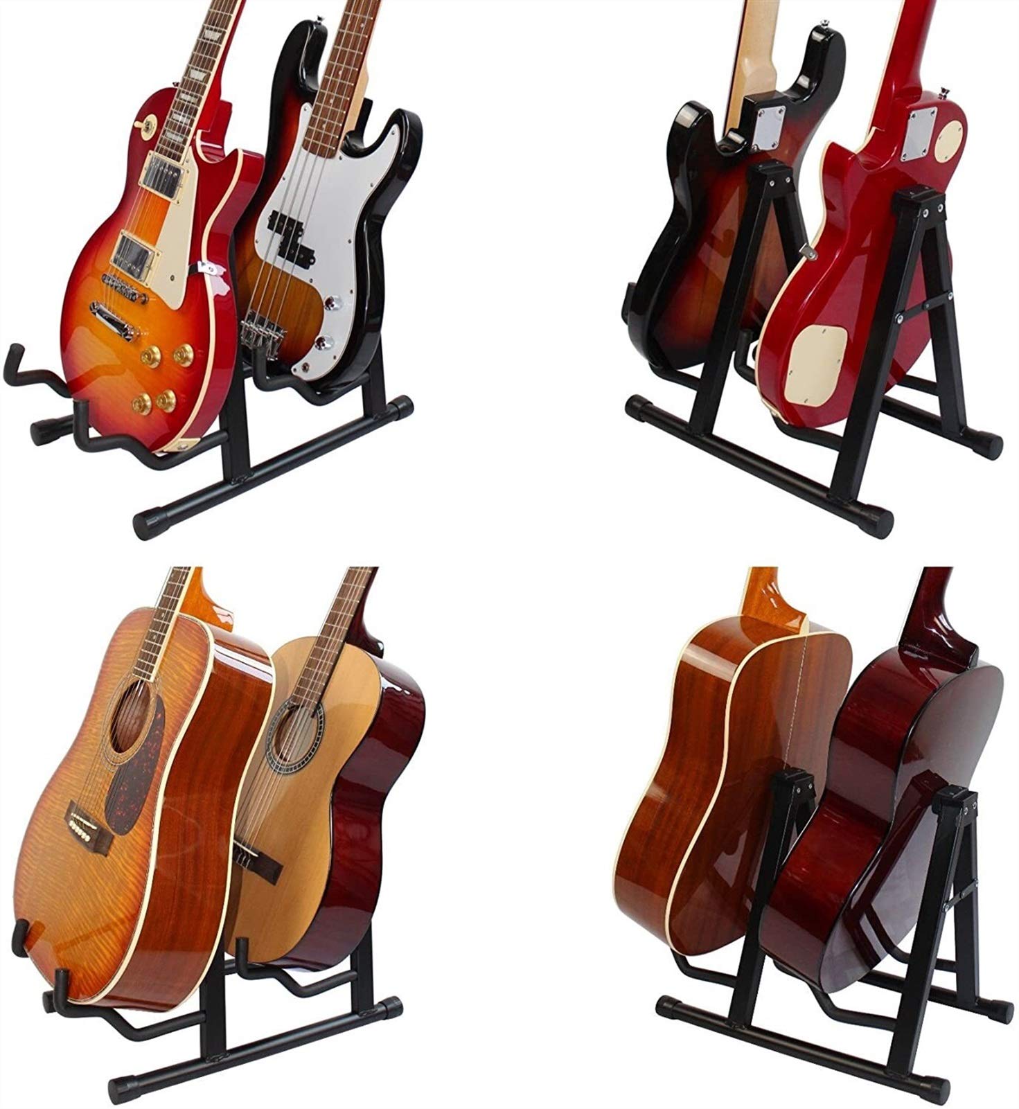Stojak na gitarę, stoisko pionowe, przenośny stojak na gitarę elektryczną w podłodze do sufitu, łatwy do demontażu stojaka na gitarę