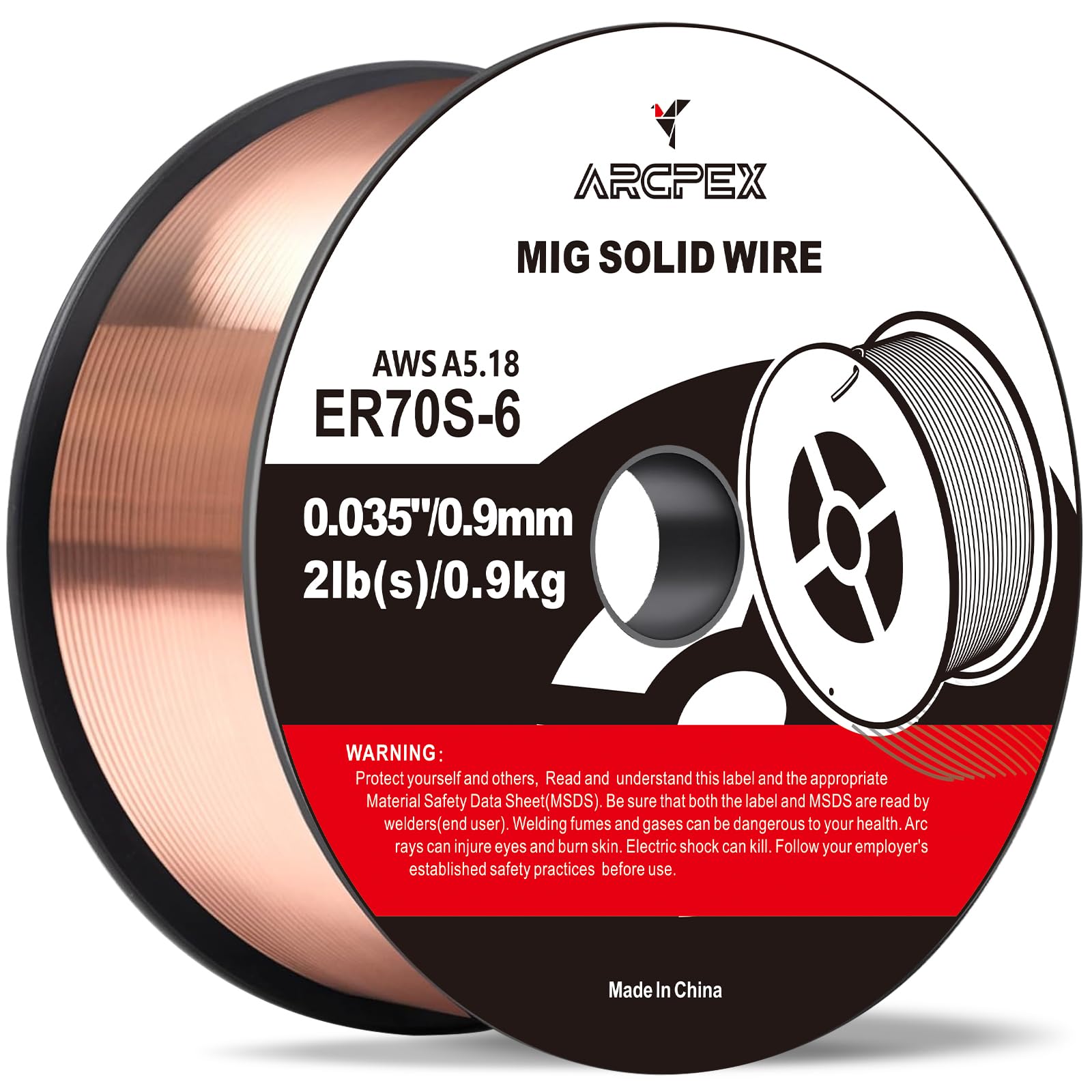 MIG Welding Wire, ER70S-6 Welding Wire .035 2-Pound Spool