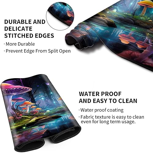 Miniatura 4 de EDGFRTOIO Tapete de juego de mesa mágico de 24 x 14 pulgadas para cartas MTG, juego de cartas intercambiables, alfombrillas de juego cosidas, tapete