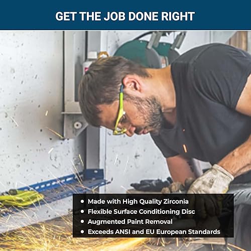 Miniatura 2 de Roloc Zirconia - Discos de papel de lija de cambio rápido, 3 pulgadas, paquete de 25, 25