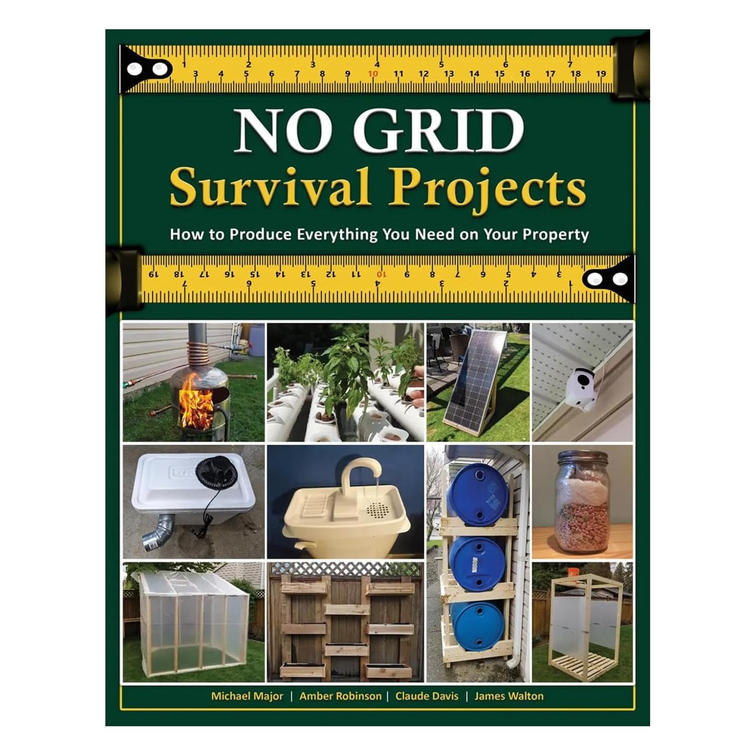 No Grid Survival Projects Book UK - Off Grid Survival Book, 70+ Project Survival Kit for Water, Food, Shelter, Power and Security, Comprehensive Paperback for Survival