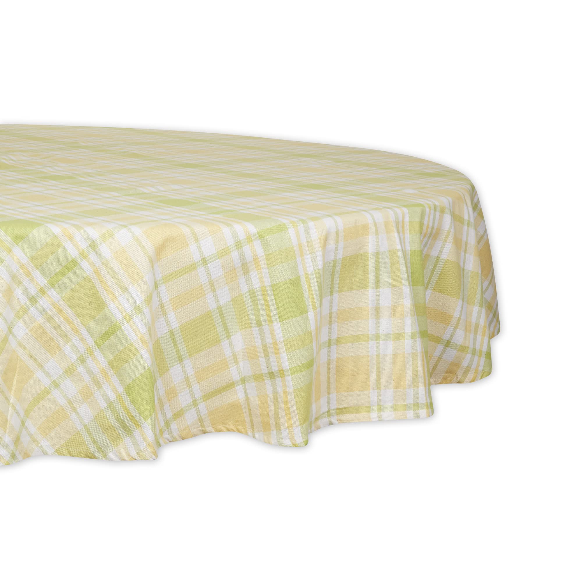 Nappe ronde en coton pour table de jardin et brunch DII Lemon Bliss 178 cm