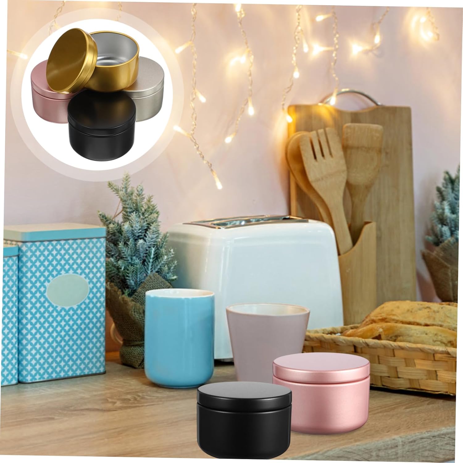 Candle Tin Containers Pcs Essential Oil Candle Jars for DIY Aromatherapy