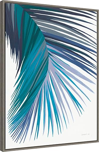Miniatura 2 de Amanti Art Framed Canvas Wall Art 30x23 Retro Palm Leaf II Cool by Danhui Nai, Framed Wall Art Canvas, Abstract Artwork, Rustic Farmhouse Decor,