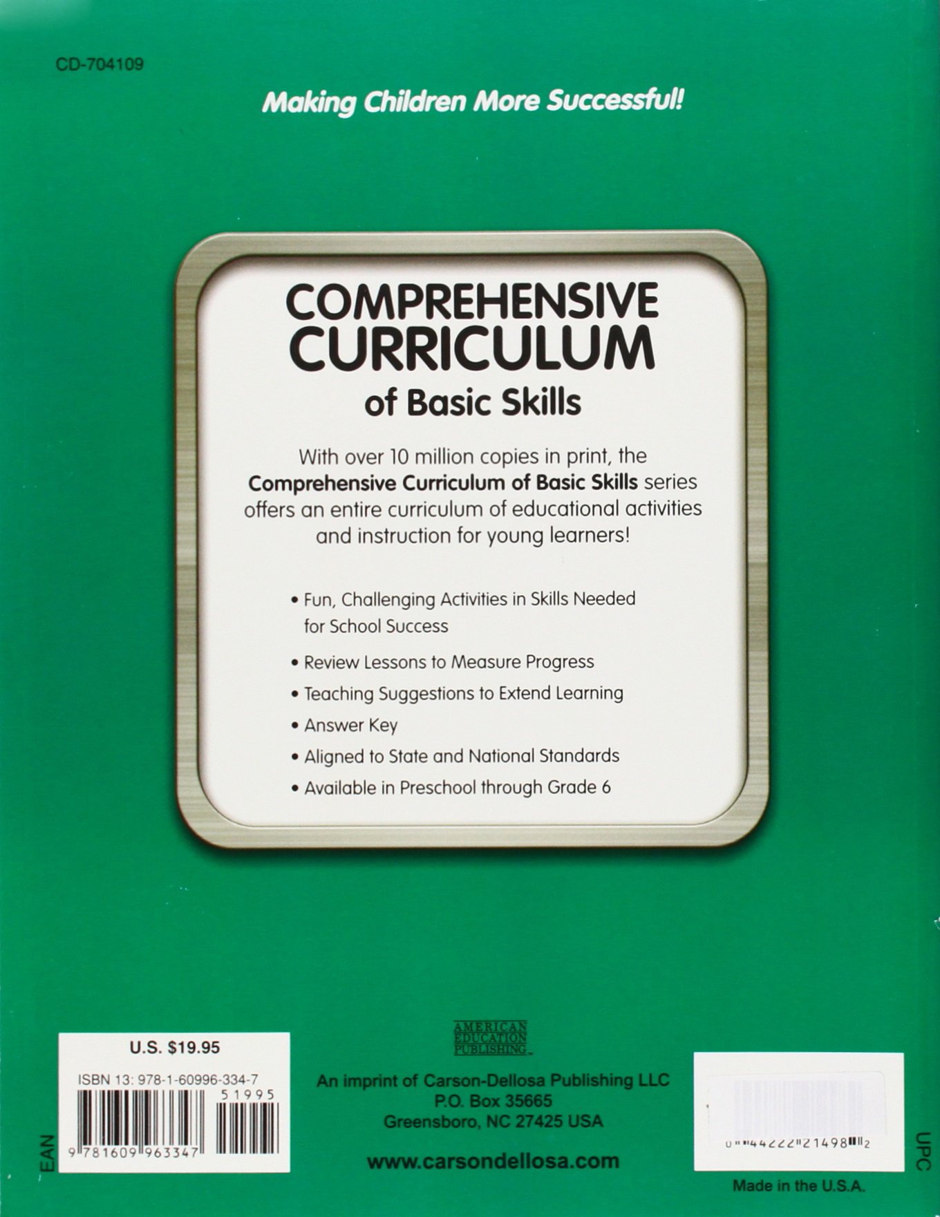 Comprehensive Curriculum of Basic Skills: Grade 5