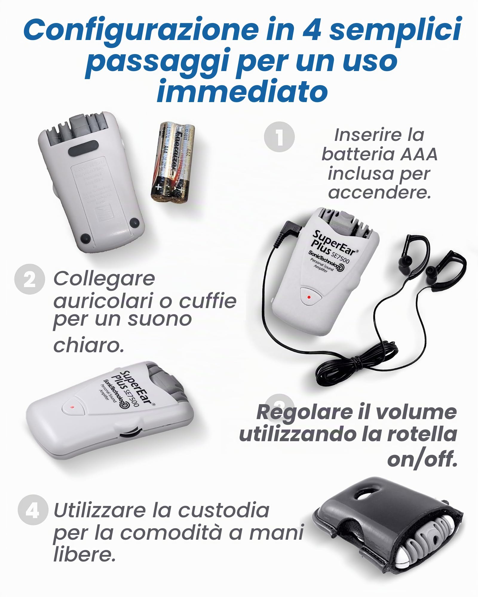 Amplificatore audio Sonic Super Ear Plus SE7500 - SE7500SE7500