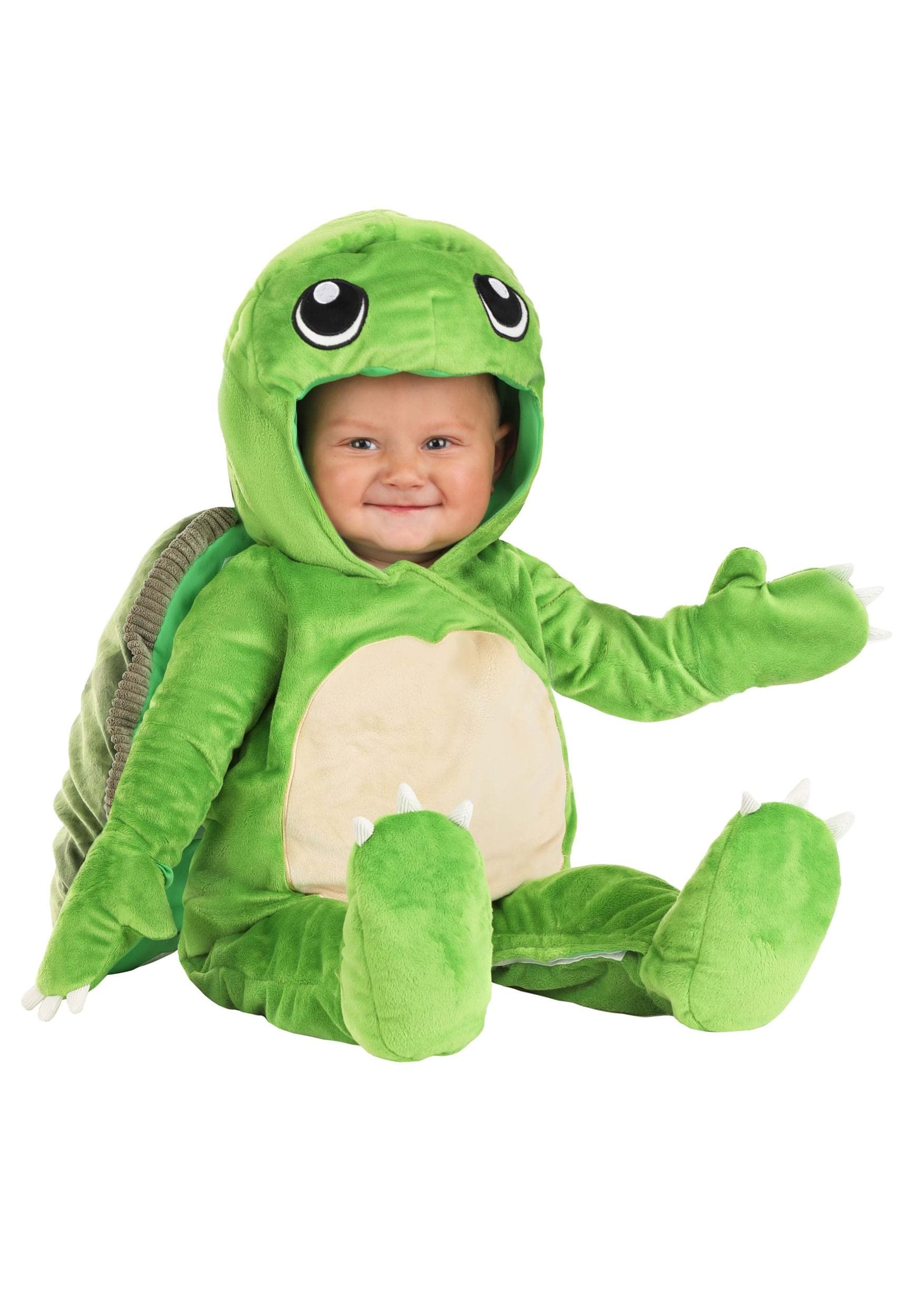 Perky Infant Turtle Costume | Cute Baby Green Turtle for Halloween