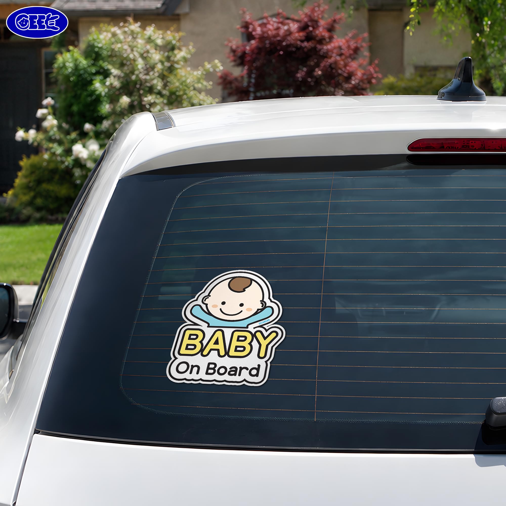 Amazon.co.jp: baby on board sign for car (01. Basic boy) - ベビー