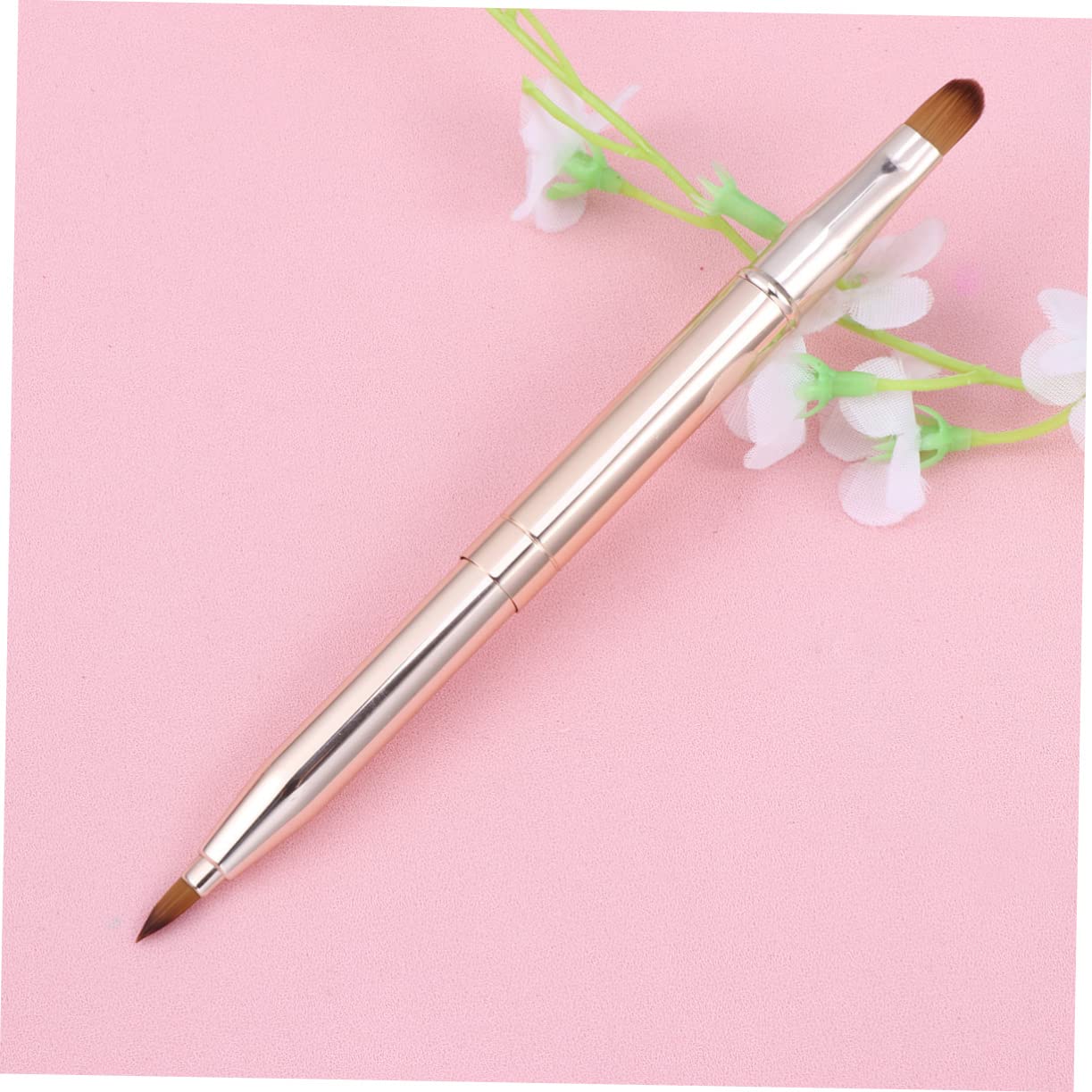 SOESFOUFU 3 Pcs Double-ended Lip Brush Applicator Retractable Lip Makeup Tool Kit for Lipstick Gloss Lipstick Applicator Makeup Tools