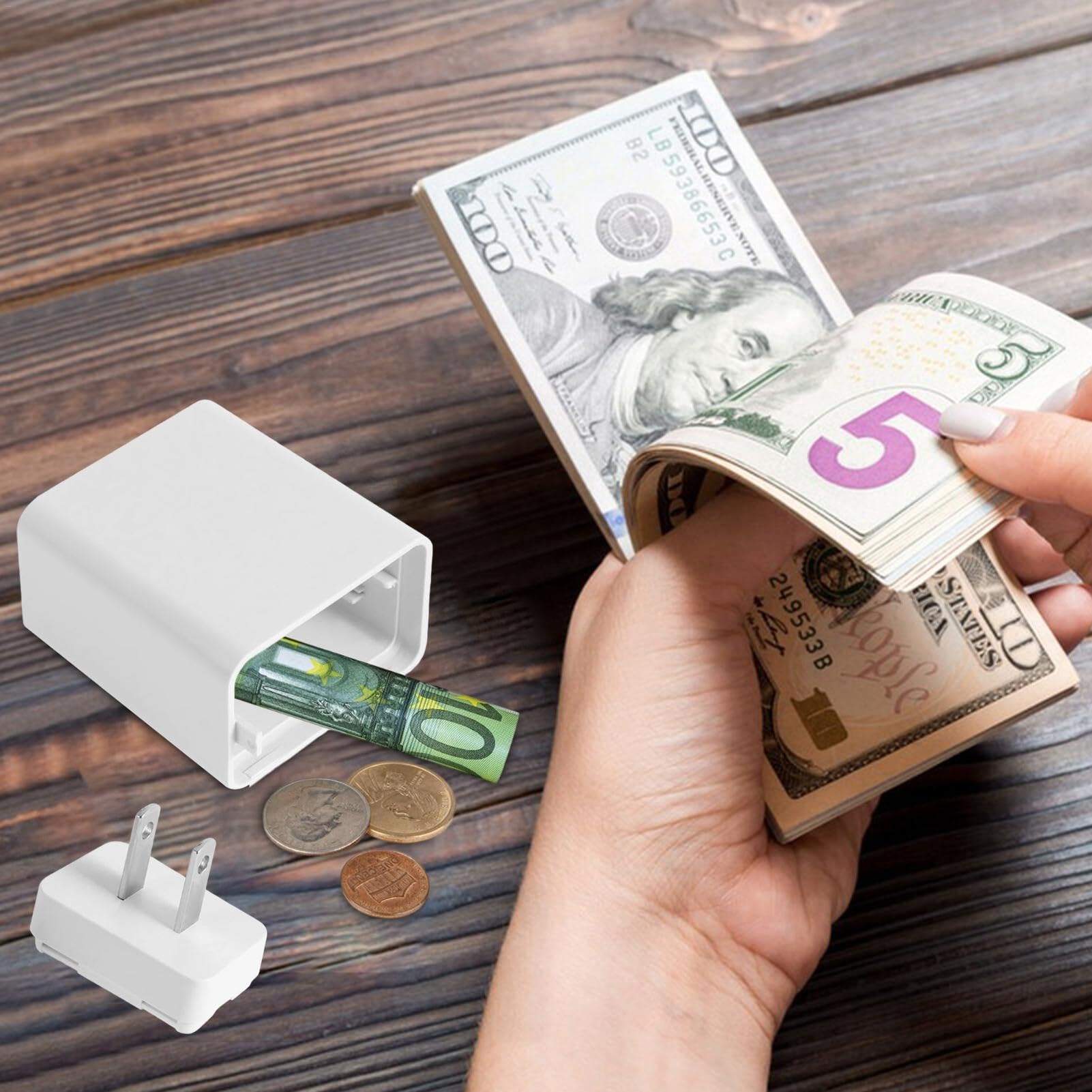 Cachette Secrète Faux Connecteur De Charge Boîte De Déviation Tirelire