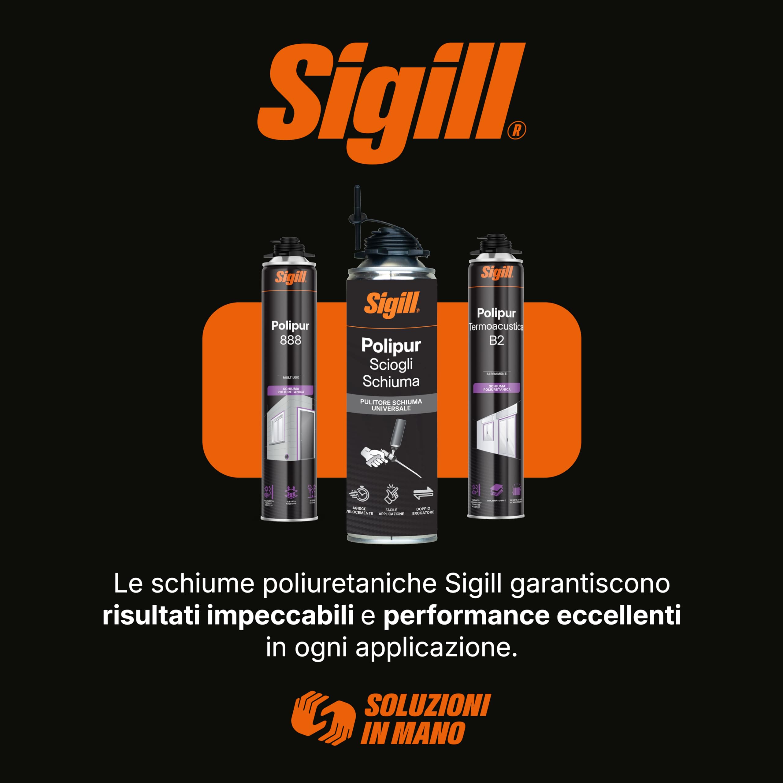 Sigill Scioglischiuma Matic 500 ml - Rimuove Schiuma Poliuretanica Fresca, Pulizia Applicatori