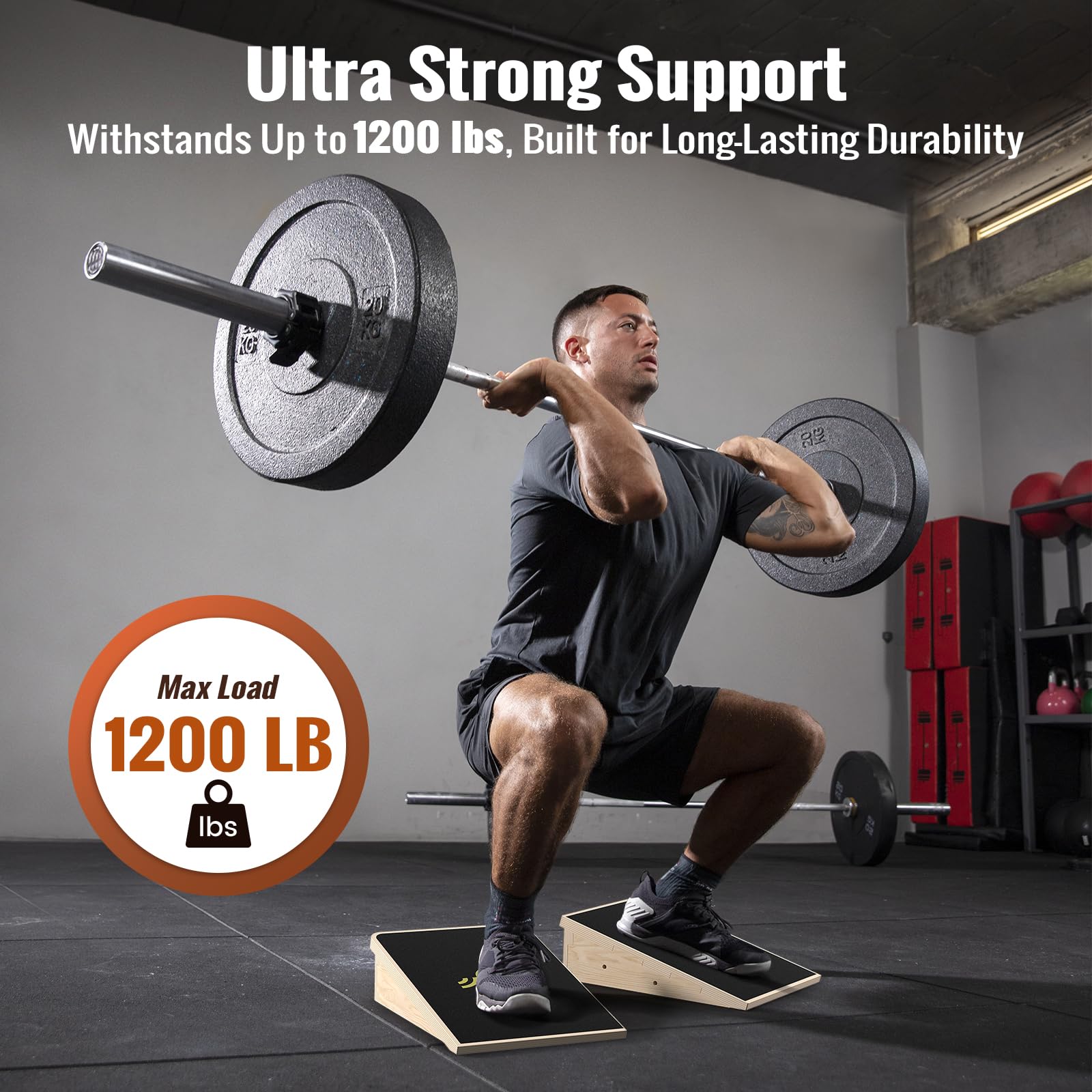 Sportneer Balance Board 15° Heavy Weight antiscivolo Squat Block