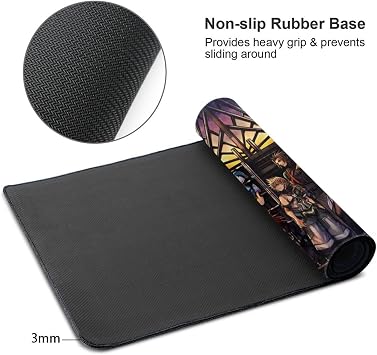 Kingdom Hearts Kingdom Hearts Mouse Pad Large Table Mat PC Pad Super Large Gaming Mouse Pad Fashion Waterproof Durable Non-Slip Office Games 75x40cm