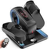 FUNMILY Under Desk Elliptical, Ultra-Quiet Elliptical Machine for Home, Upgraded Magnetic Control Leg Exerciser&12 Speeds Electric Elliptical for Seniors,100% Pre-Assembled Home Workout Equipment