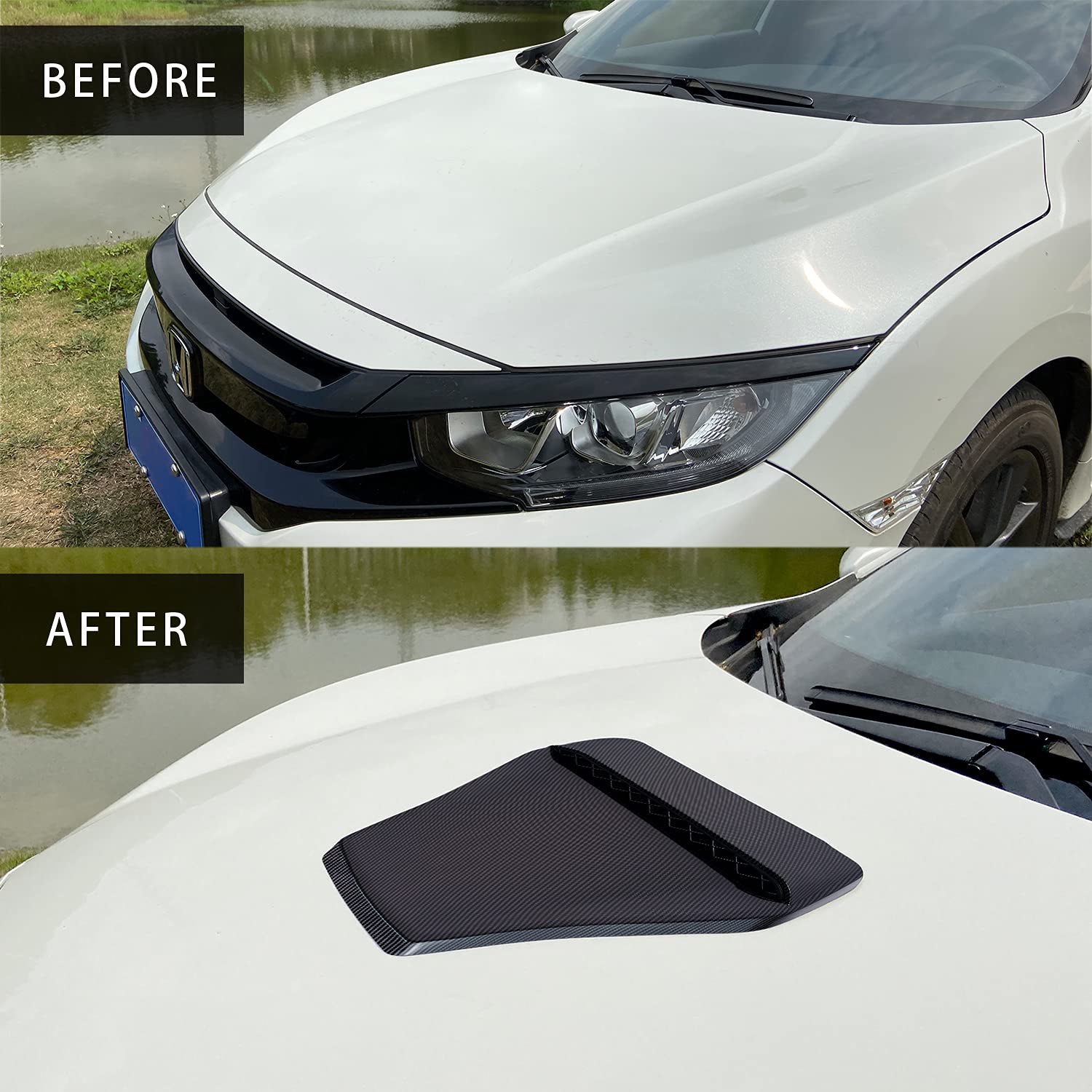 Calcomanías Para Perillas De Aire Acondicionado Honda Civic 2016-2021 - Plateadas, Aleación De Zinc
