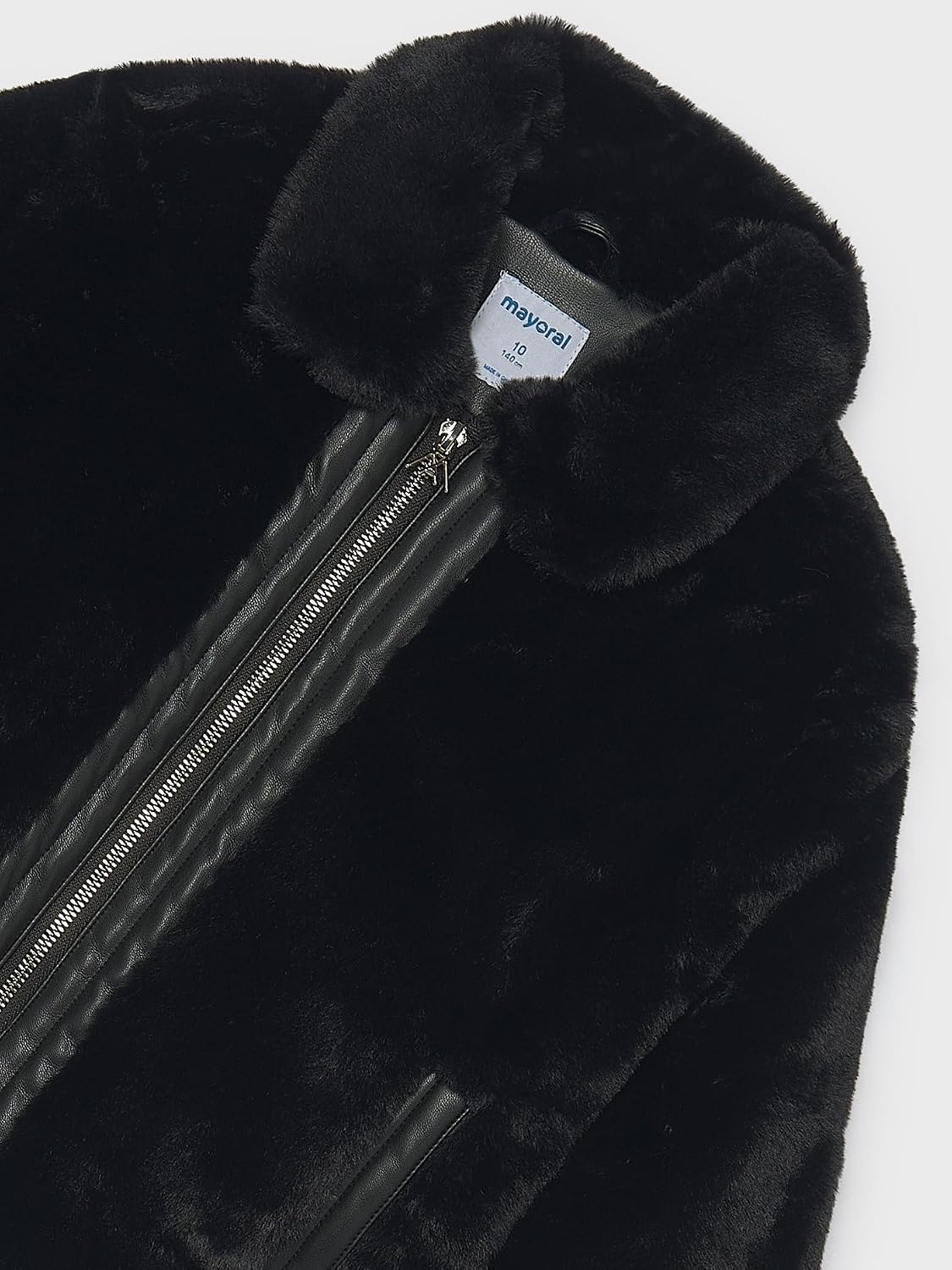 Mayoral Fur coat for Girls Black