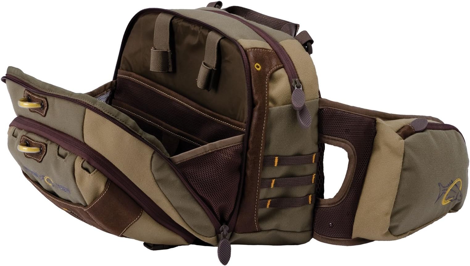 William Joseph Old School Fanny Pack, Brown, 9x11.25x5.5-Inch