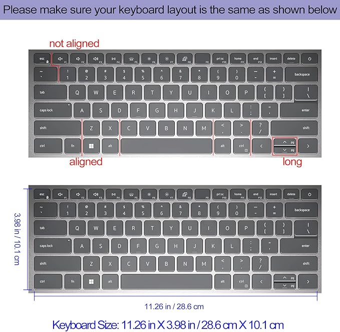Protector de Teclado Cute Bunny para Dell Inspiron 14 5410 miniatura 2
