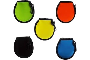 5-Pack Pocket Golf Ball Washer Pouch: Cleans and Polishes Like New