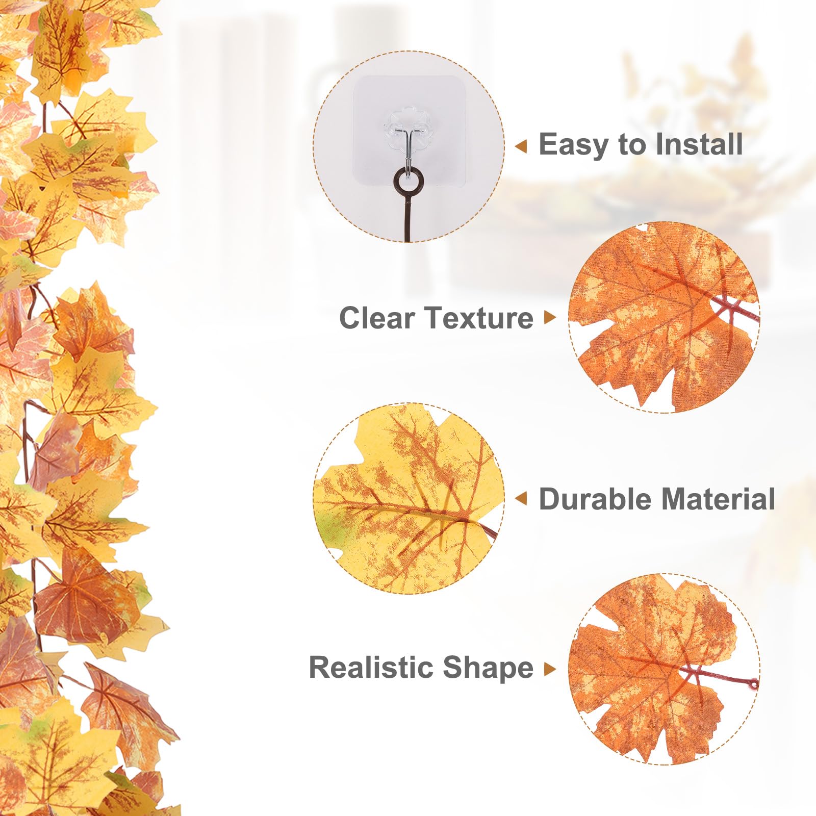 PATIKIL Fall Garland 5.7Ft/Piece - Image 3
