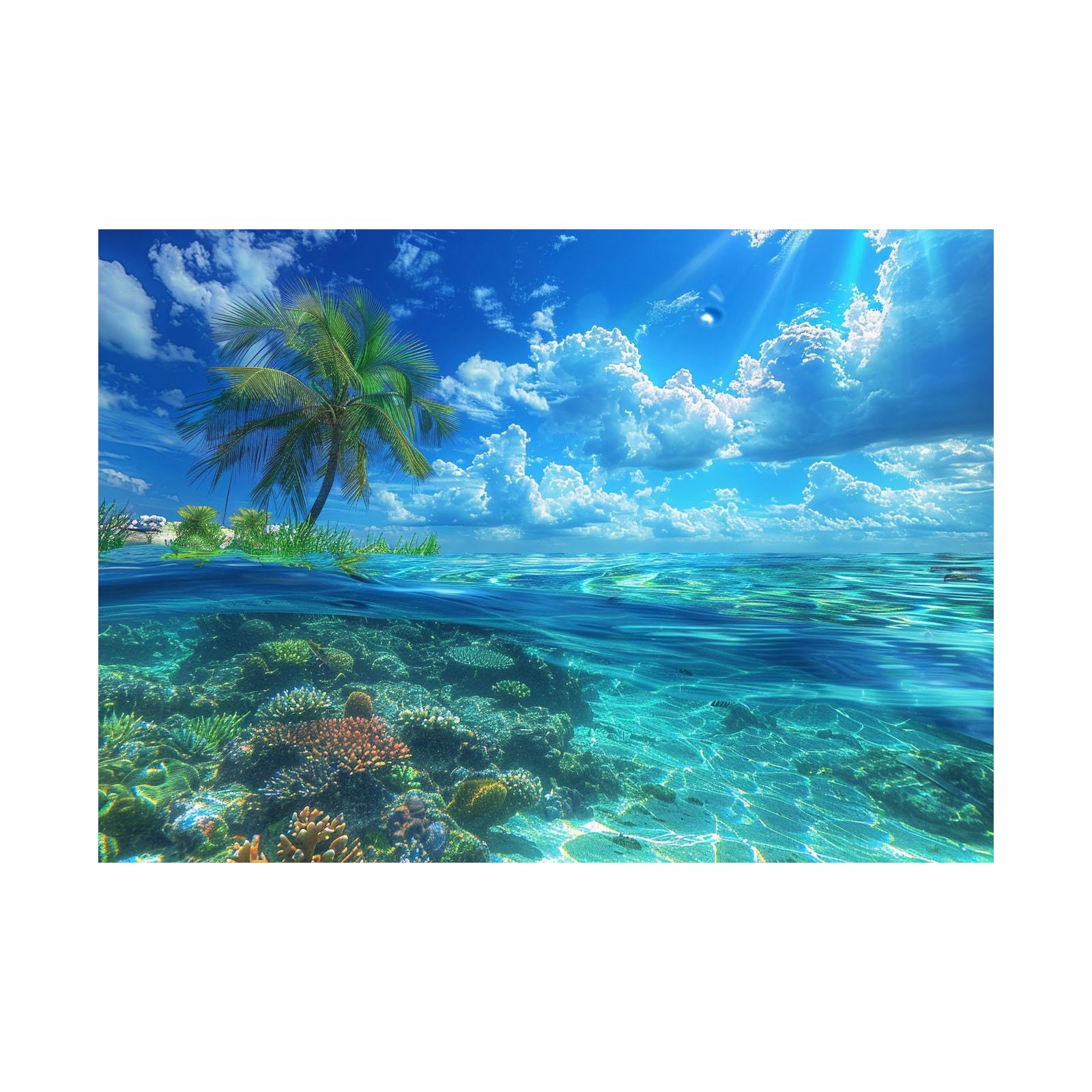 Impression peinture abstraite d’art paysage moderne déco murale 60x80 - 7