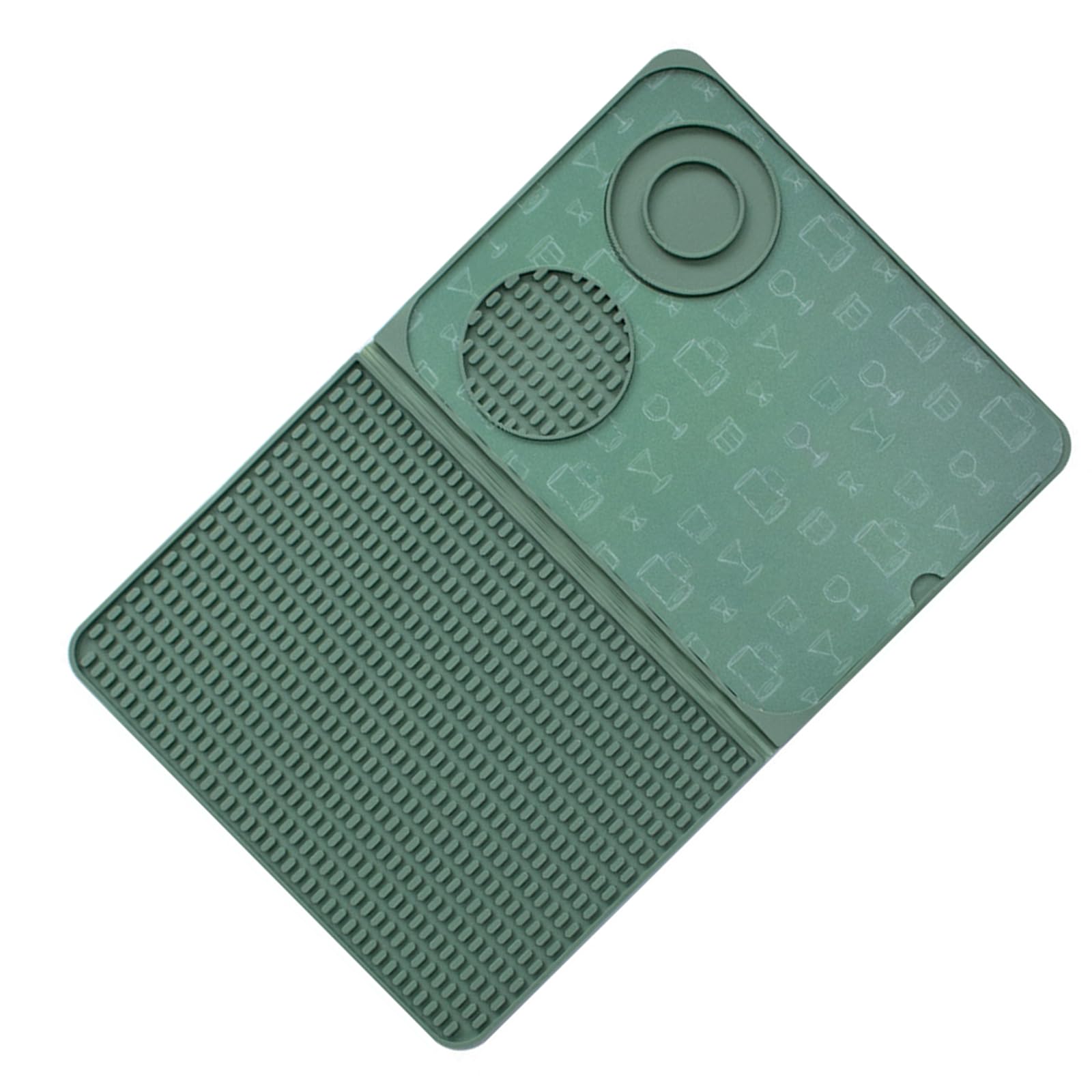 Alfombrilla plegable profesional para camareros domésticos con tablero extraíble y estante de edición ilustrado, ideal para cócteles y musgo