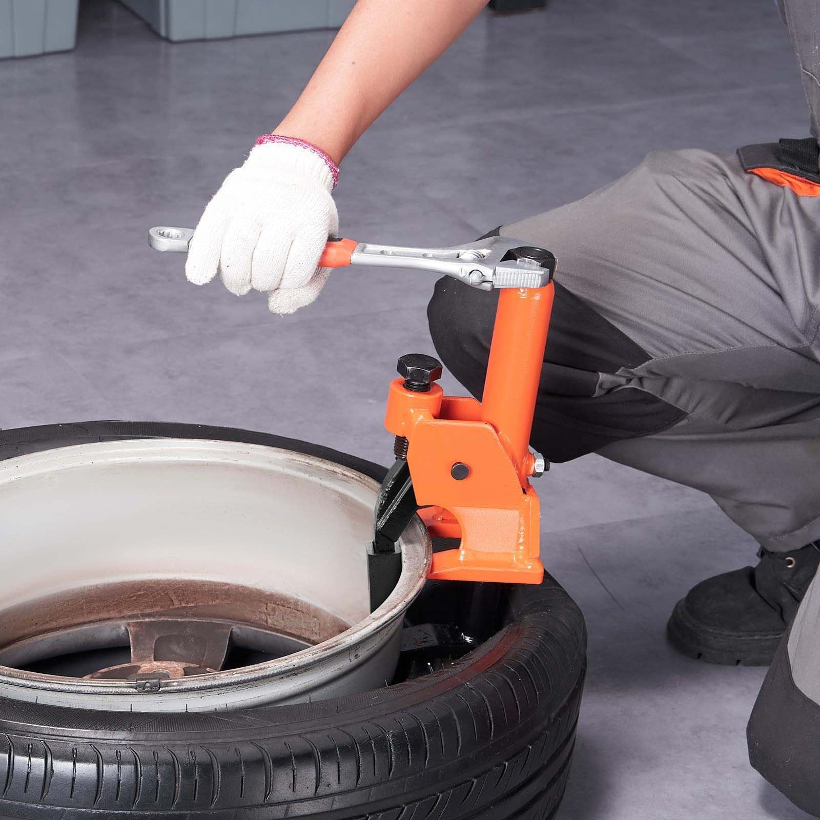 Strumento per rompere le perline dei pneumatici per cerchi da 38-42 pollici, costruzione in acciaio portatile (5,2 kg), compatibile con avvitatore a percussione e utensili manuali per pneumatici ATV