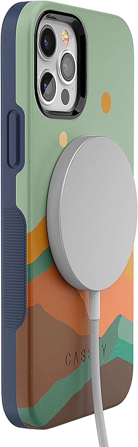 Casely iPhone 12 Pro Max Case | Endless Peaks | Colorblock Mountain | Bold Protective Design | Compatible with MagSafe