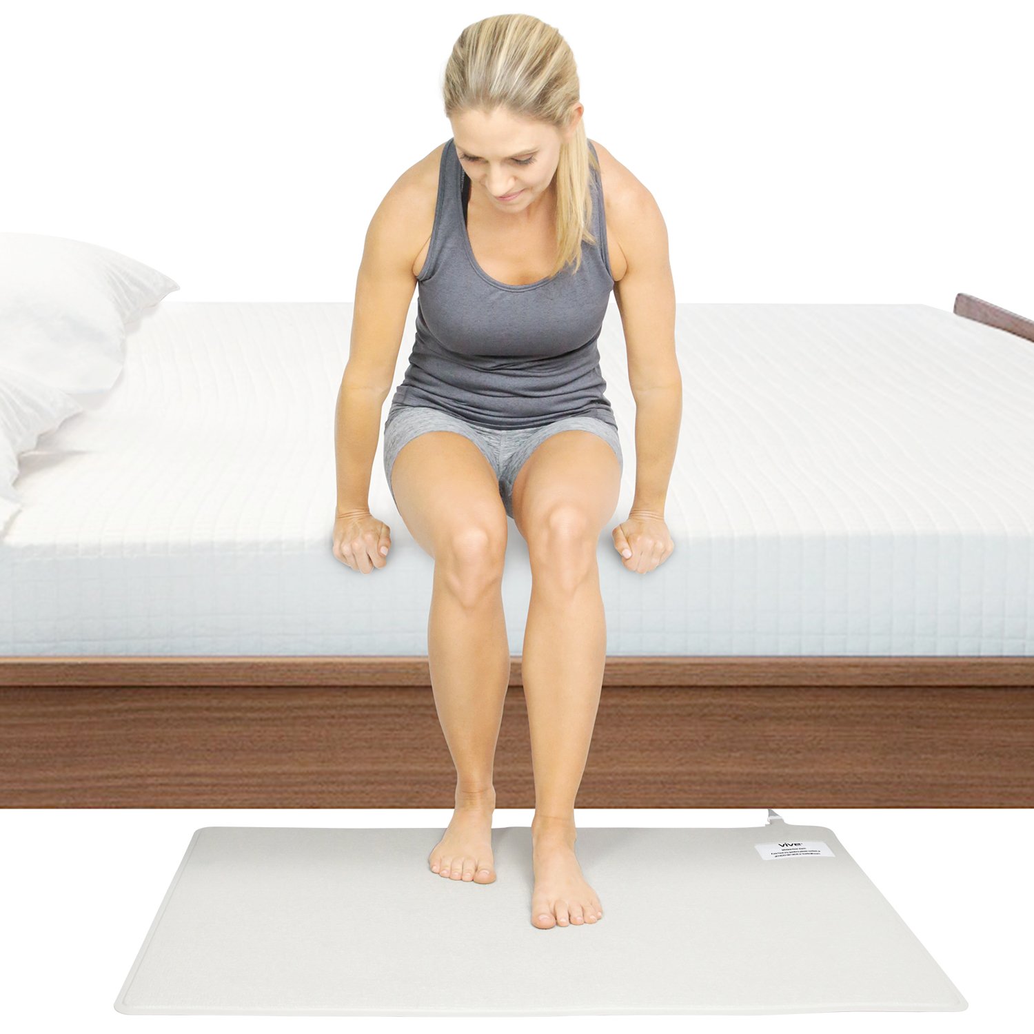 Vive Wireless Floor Alarm Mat Fall Sensor Kit for Elderly, Seniors