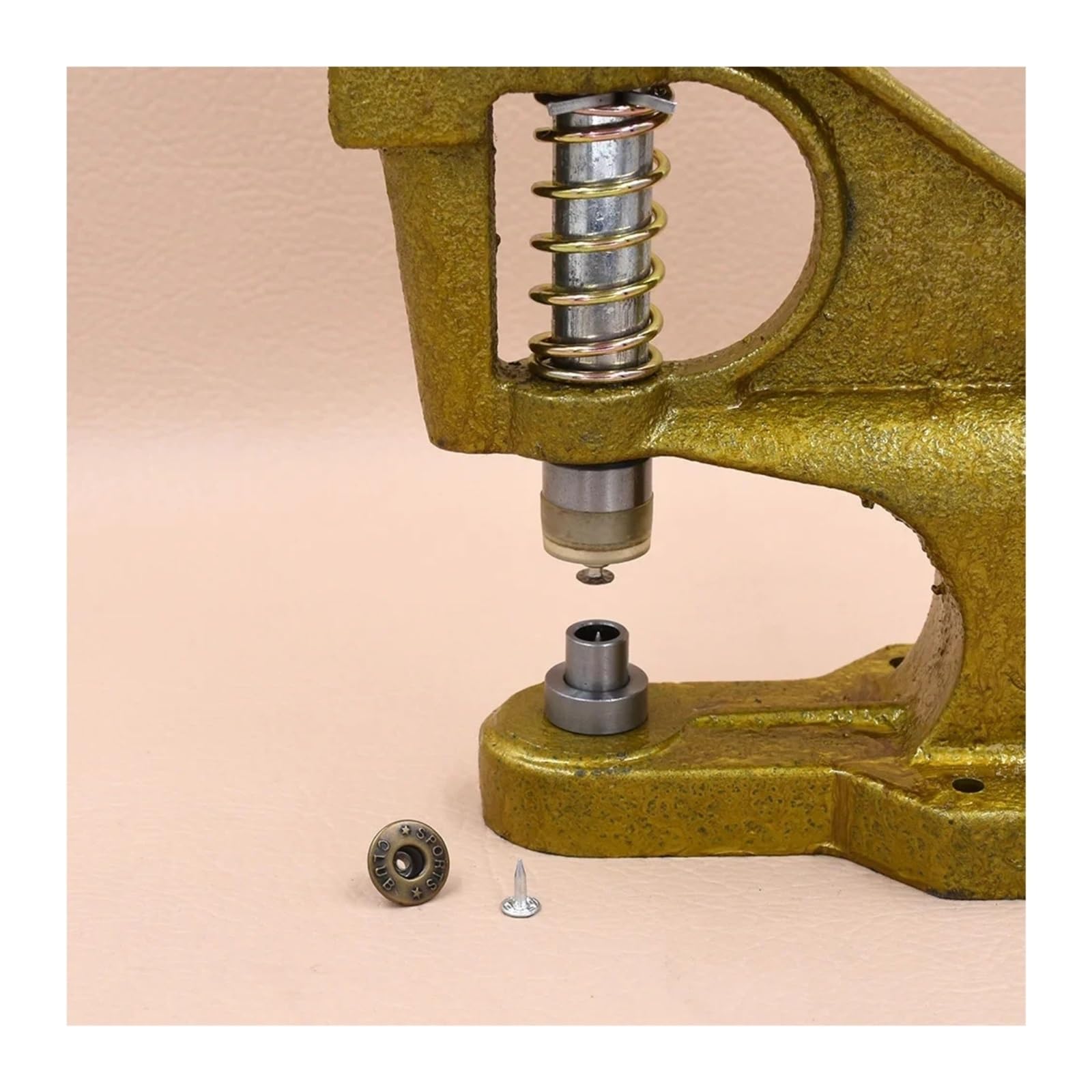 Snap Fasteners Botón Die Moldes de botones jeans huecos metal | Herramienta de ojales de metal a presión, botón de jeans, molde de prensa manual(20MM mold)