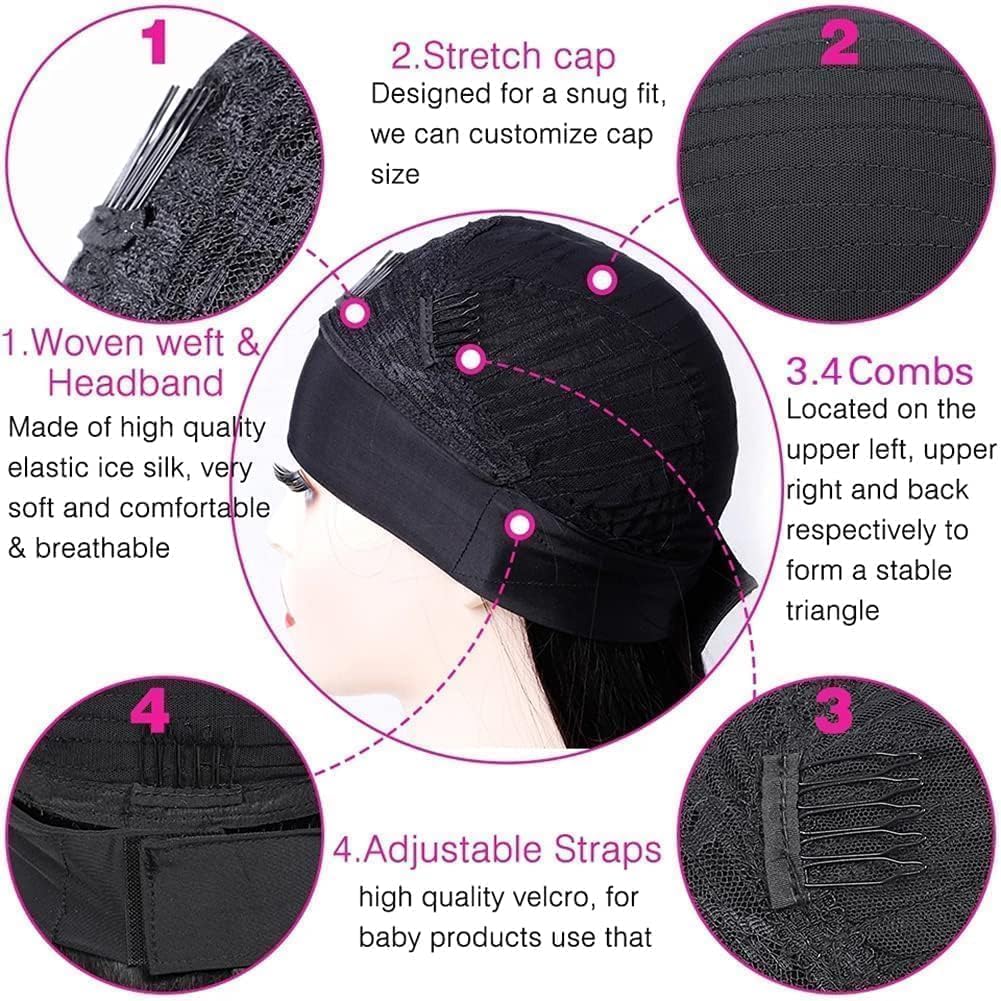 Parrucca Capelli Veri con Fascia Liscia Glueless Parrucca Senza Colla Senza Lace Capelli Naturali Neri Facile da Indossare per Principianti 12 Pollici