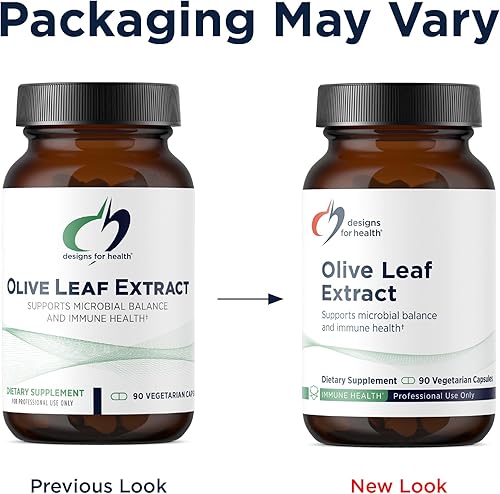 Miniatura 4 de Designs for Health Cápsulas de extracto de hoja de olivo – Suplemento de extracto de hojas de 500 mg estandarizado al 20% de oleuropeína – Apoya el
