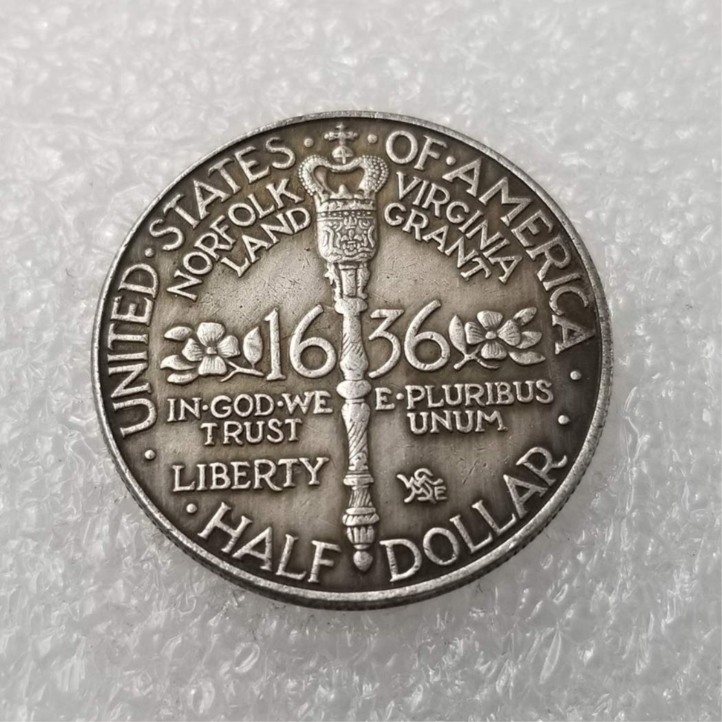 DD Ting 1636 Antique Liberty Half-Dollar - Great American Commemorative Coin - Morgan Dollars with Eagle Design - Discover US Coins History