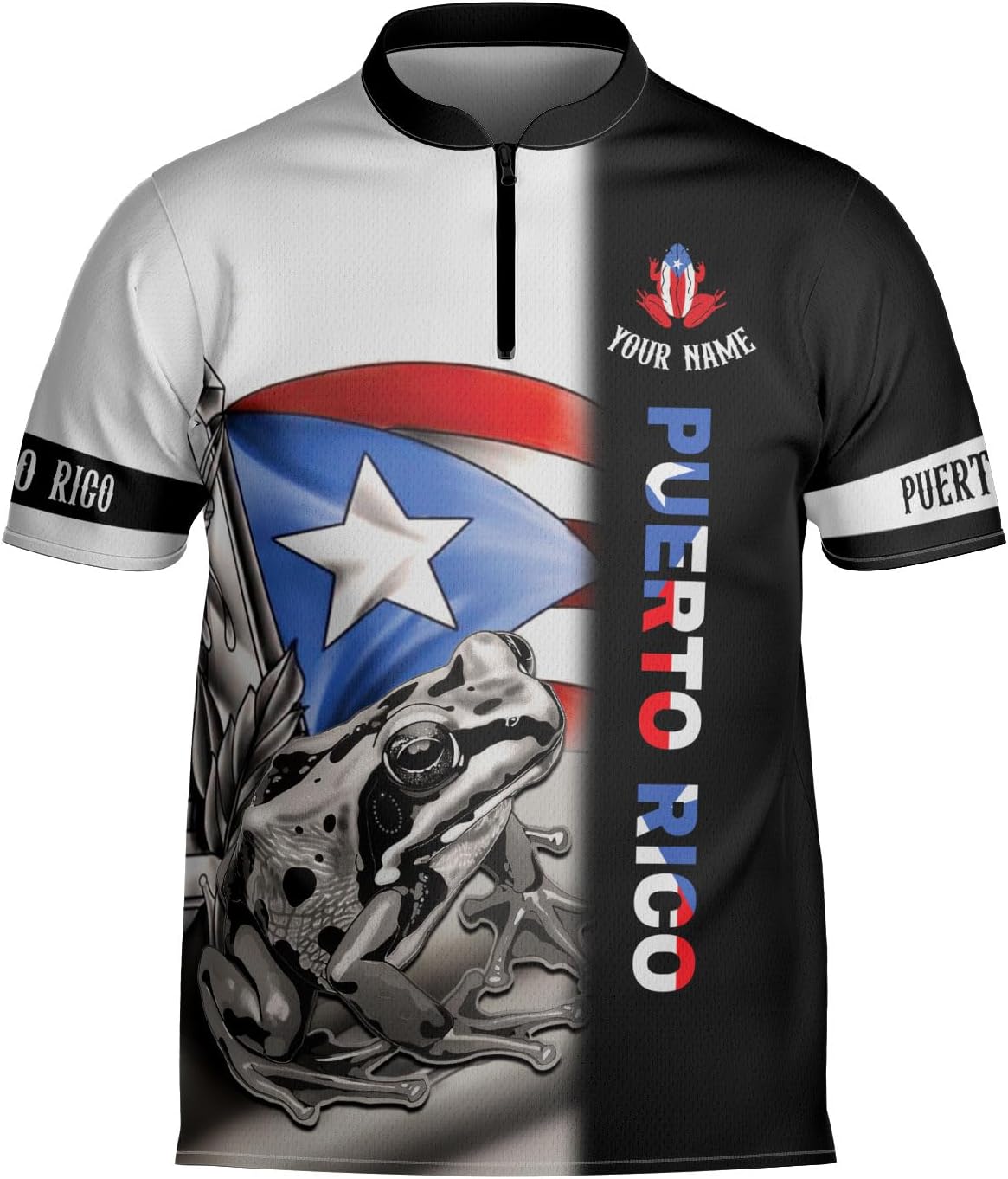 Custom Puerto Rico Flag Bowling Jersey Shirt Personalized Puerto Rican Pride 3D Shirts Gifts for Men Woman Boricua Jerseys