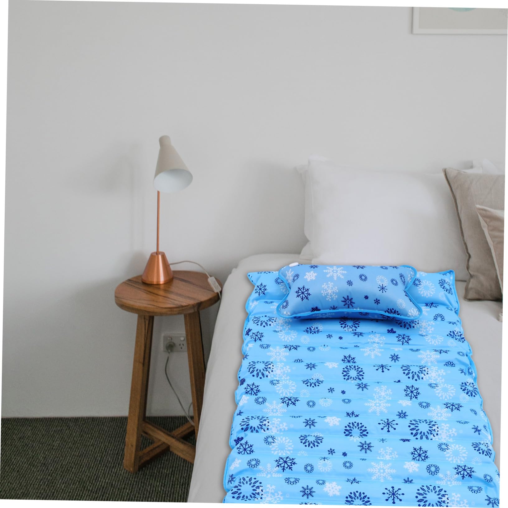 Uonlytech Water Bed Materasso Riempire Acqya in Pvc, e Inodore | Festa Estiva, Materasso Raffreddato ad Acqua, Materasso Raffreddamento per Adulti e Anziani