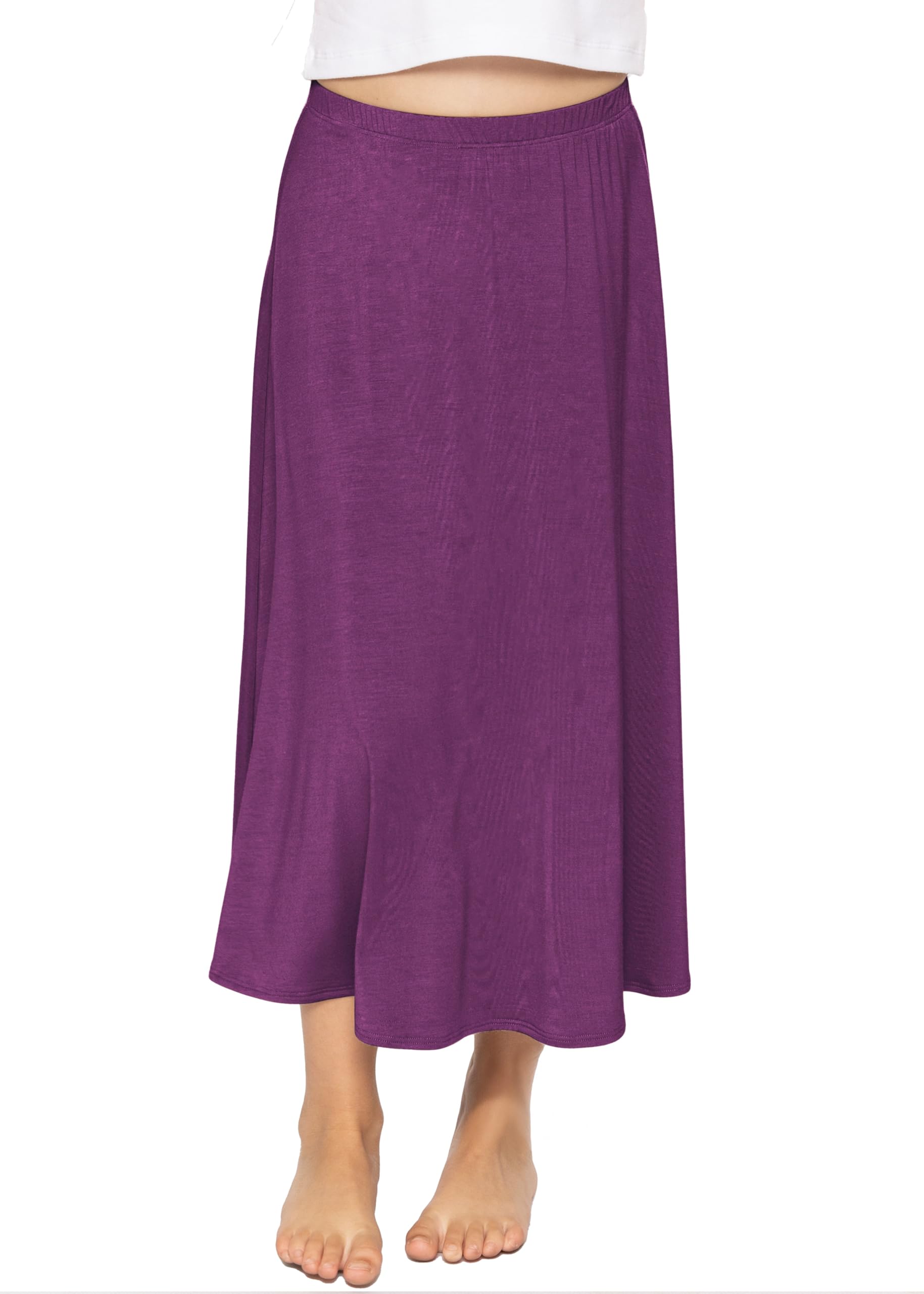 STRETCH IS COMFORT Girls Skirts Flowy A Line Knee Length and Ankle Length