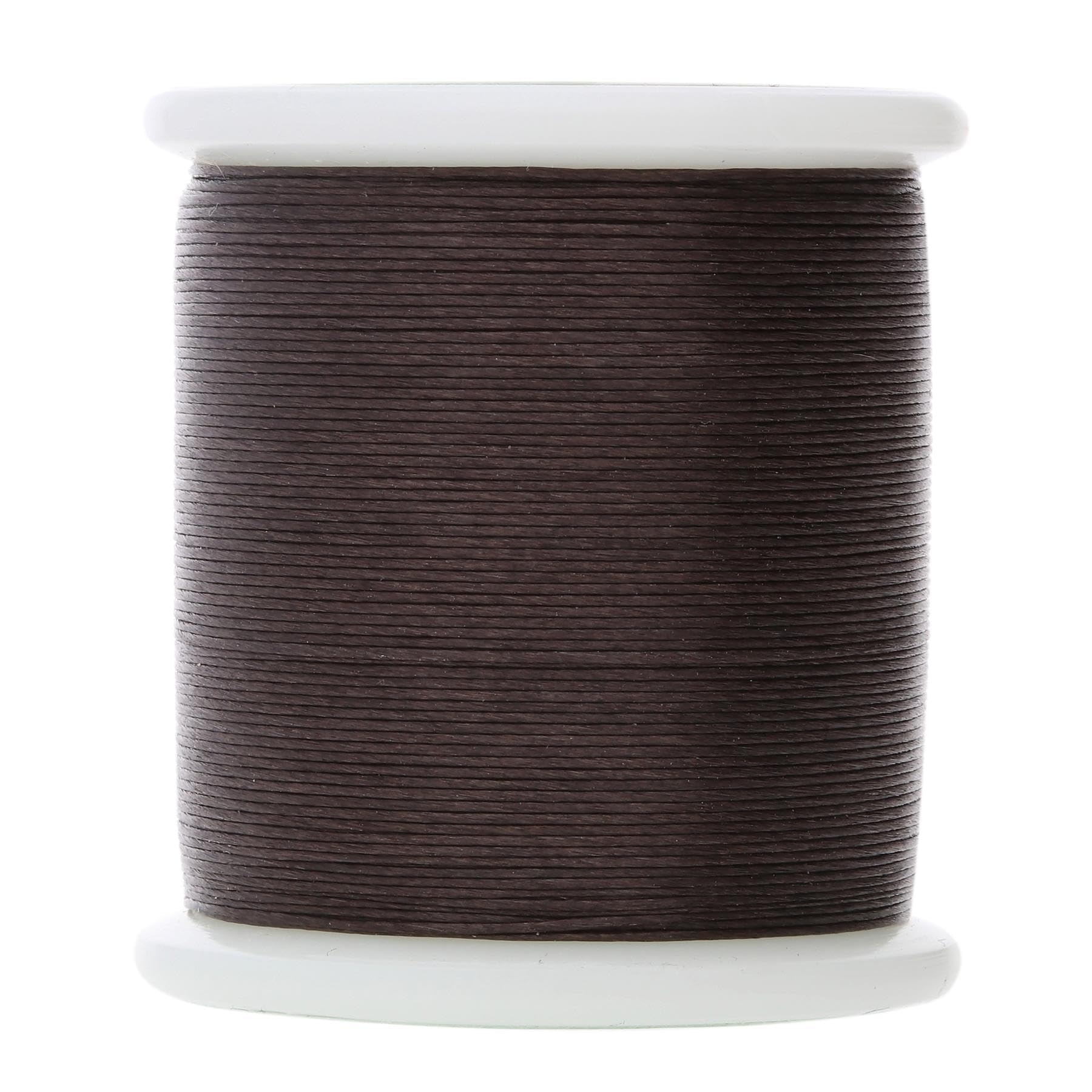 Ko, filo di nylon per perline, colore marrone scuro, pre-cerato giapponese, 100% nylon, 330TEX, resistente ai grovigli, 50 metri, confezione da 12, utilizzo per progetti di perline di seme, lavori su