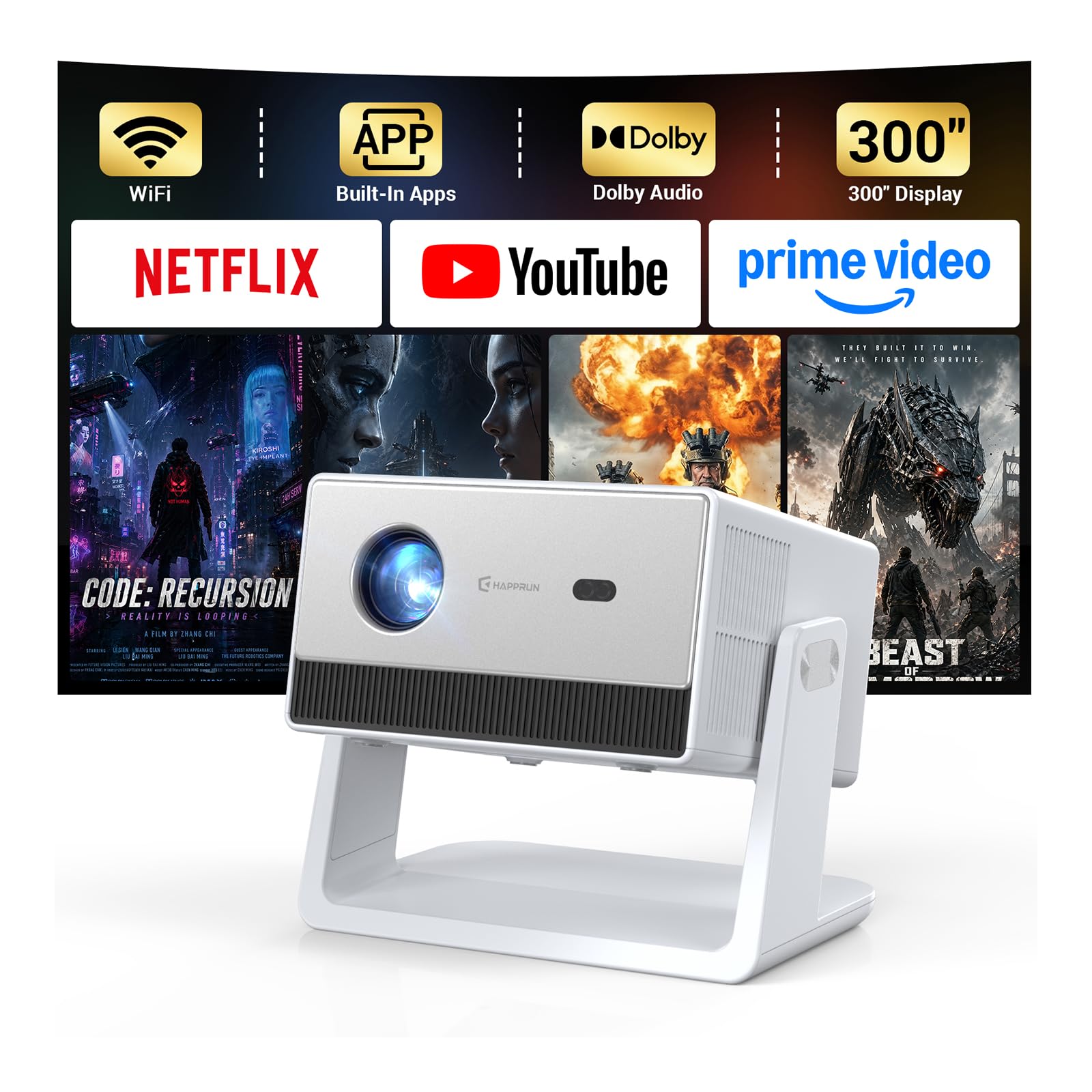 HAPPRUN 1500 ANSI Projector