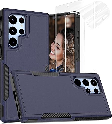 Jeylly Funda para Samsung Galaxy S22 Ultra 5G Case, Funda Galaxy S22 Ultra con Protector de Pantalla HD, Resistente a Golpes Resistente al Polvo