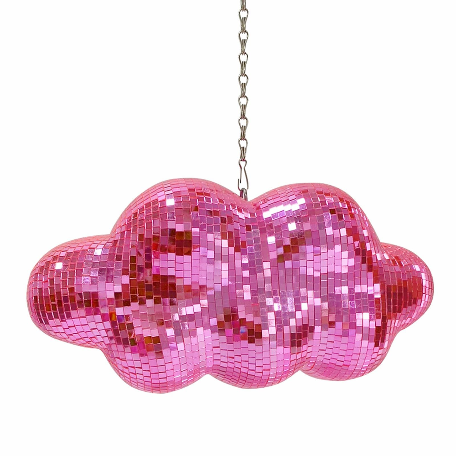 Amazon.co.jp: ピンクのディスコボール雲の形をしたハンギングディスコ