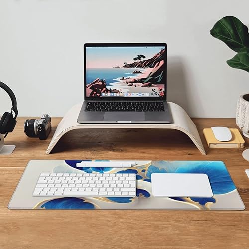 Miniatura 6 de CANFLASHION - Alfombrilla de escritorio, tapete de escritorio de 31.5" × 11.8", alfombrilla grande para mouse de juegos, alfombrilla extendida para