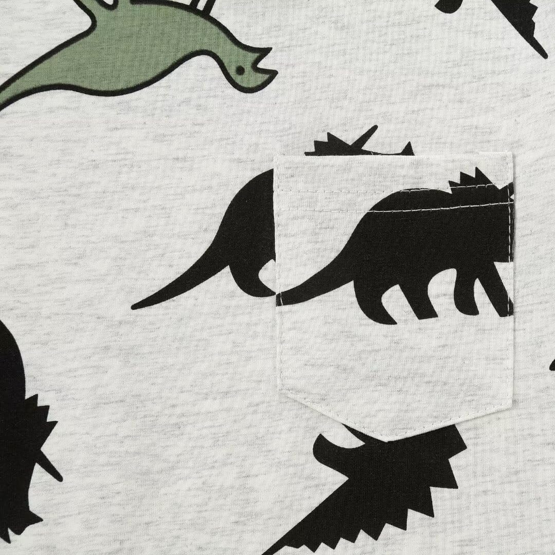 Toddler Baby Boy Clothes Boys Summer Outfits Dinosaur T-Shirt & Shorts Set 12 Months-5T - Image 5