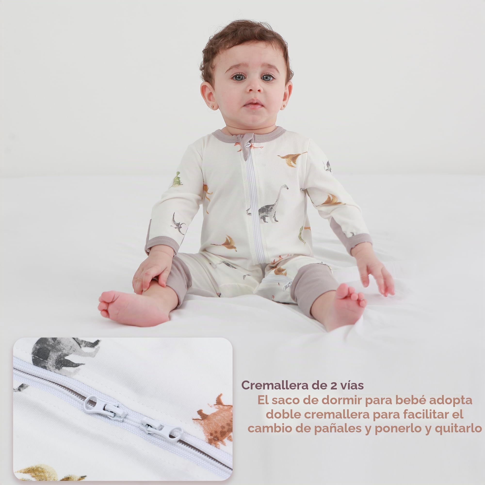 Pack de 3 peleles para bebé recién nacido, bebé niño niña, mono de manga larga, 0-24 meses