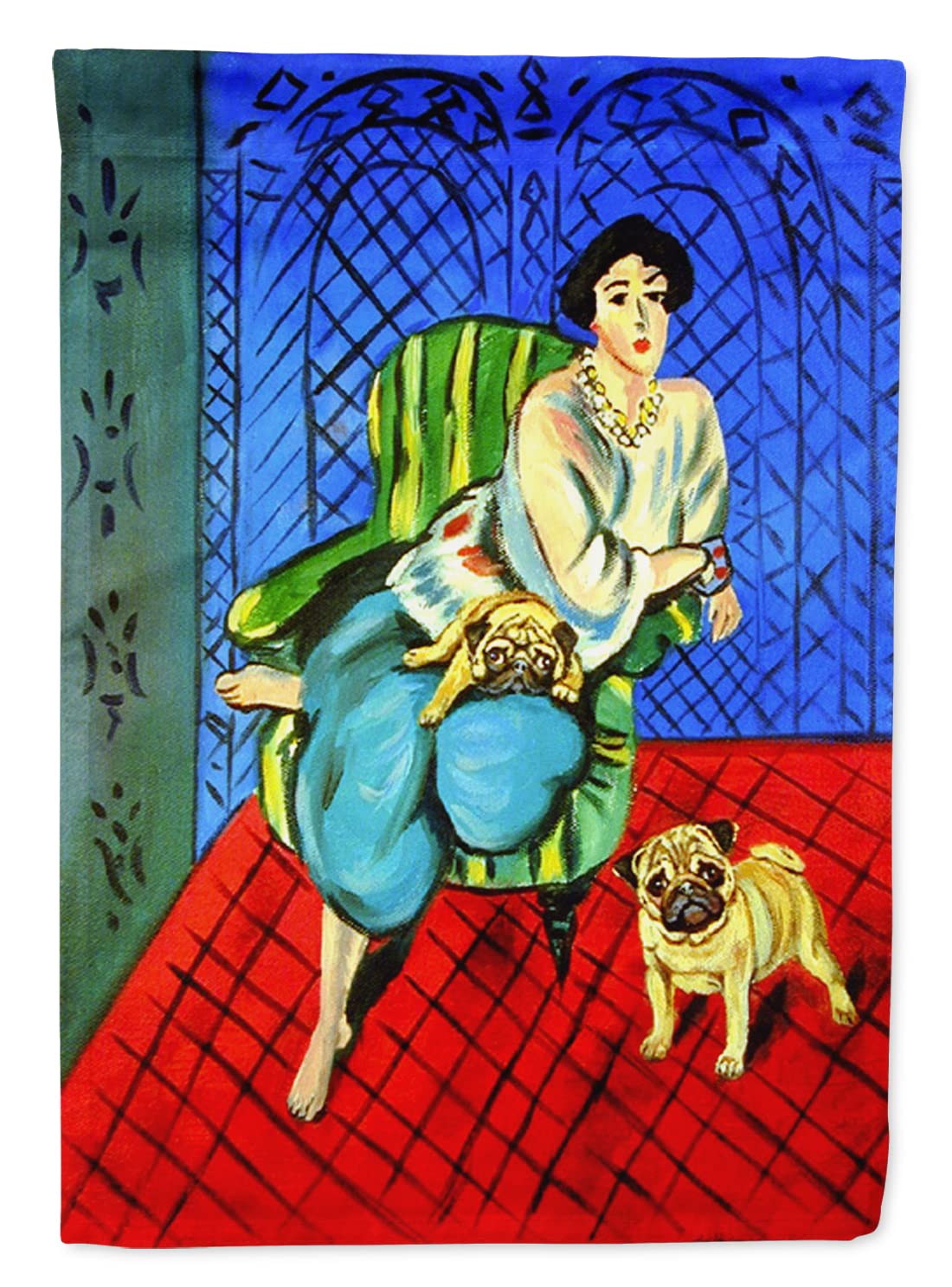 Drapeau Carlin Caroline's Treasures 7072CHF grande bannière en toile imprimée multicolore