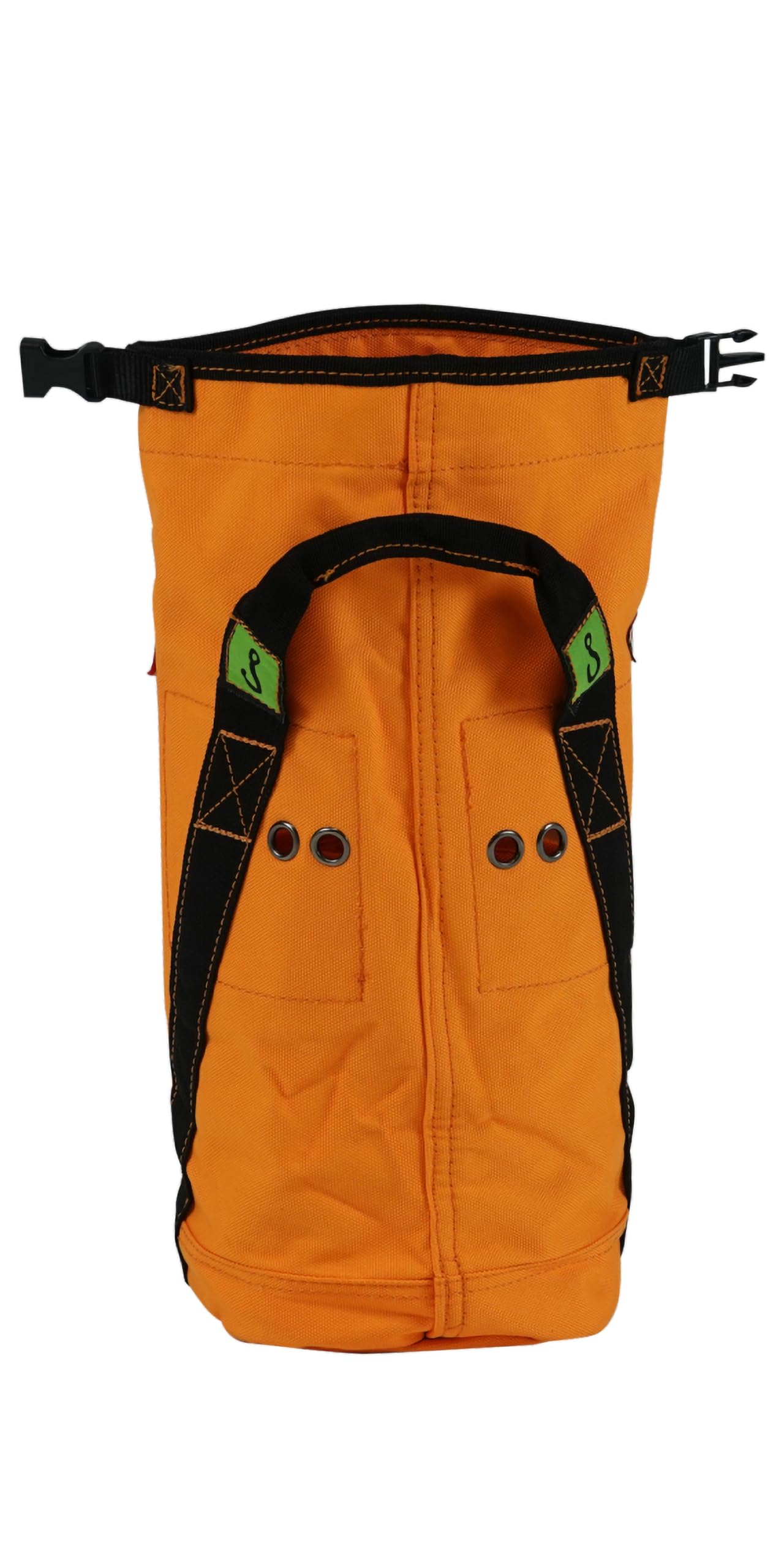 EMG 2651 Werkzeugtasche Klein 25 kg Tragfähigkeit - Werkzeugtasche Leer für Arbeiten in der Höhe - Werkzeugtasche 16cm Durchmesser Orange