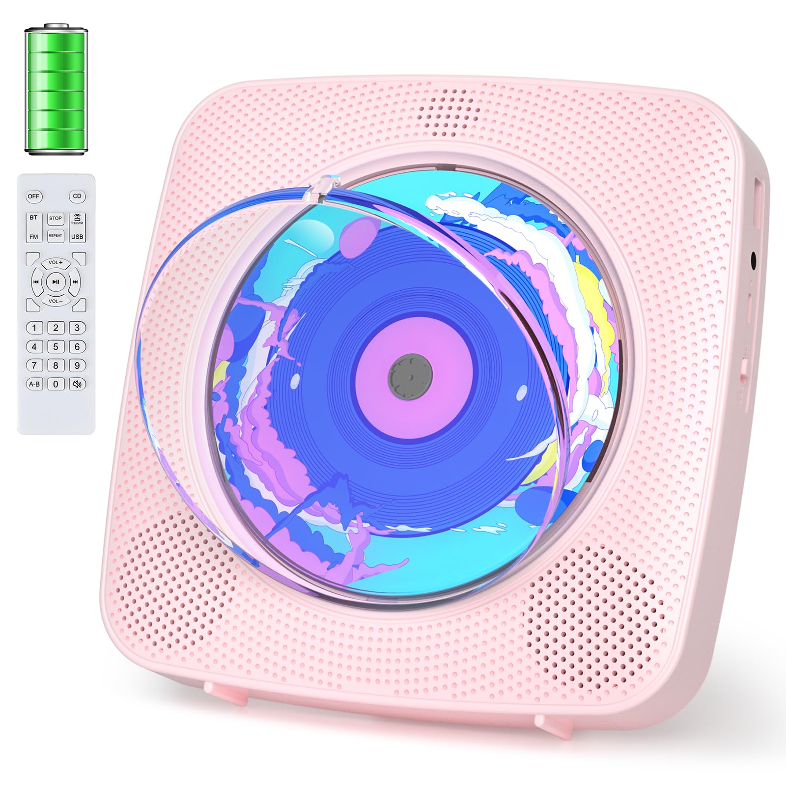 Amazon.co.jp: Kegaudio CDプレーヤー cdラジカセ Bluetooth 受信/送信