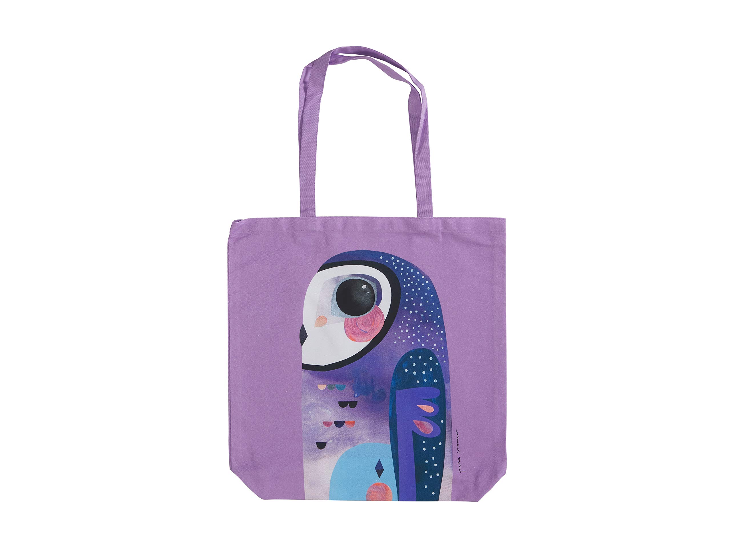 Maxwell & Williams Assorted Pete Cromer Large Tote Bag, Owl Print, 100% Cotton, 42 X 41 Cm