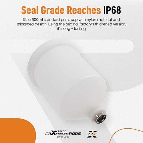 Miniatura 7 de maXpeedingrods HVLP - Pistola de pintura en aerosol para pintar muebles, paredes, proyectos de arte, repintado automotriz, pistola de pintura con