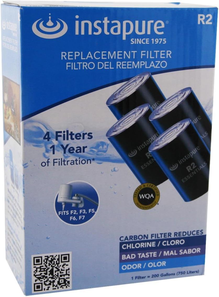 WATER FILTER F2 4PK by INSTAPURE MfrPartNo F2R-4ES